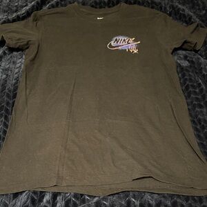 Nike Black Short Sleeve Tee with Iridescent Logo